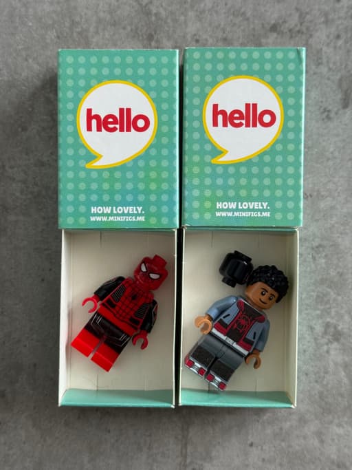 Spiderman and Miles Morales - Minifigs Me